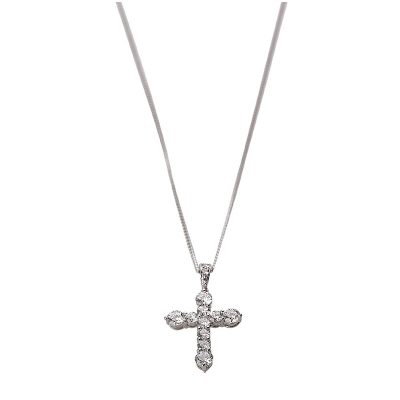 Diamond cross pendant