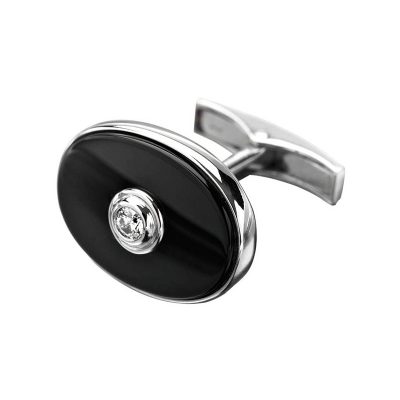 Onyx & diamonds cufflinks