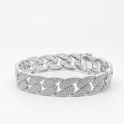 White gold diamond bracelet