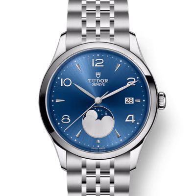TUDOR 1926 Luna 39mm steel case Moon phase indicator